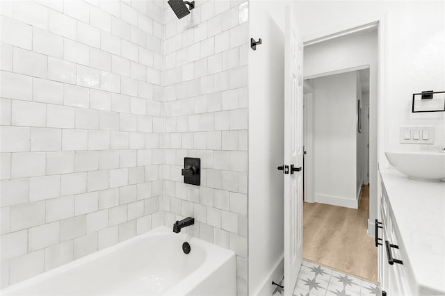 1275 Palm St, Clearwater, FL 33755 - bathroom with vanity and washtub / shower combination