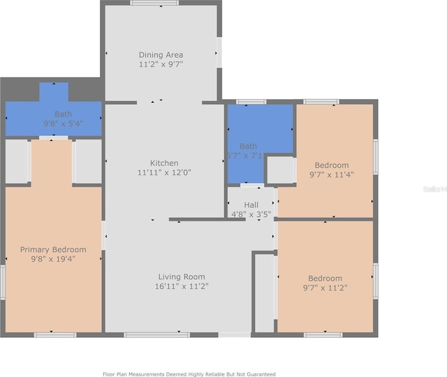 1275 Palm St, Clearwater, FL 33755 - view of floor plan / room layout