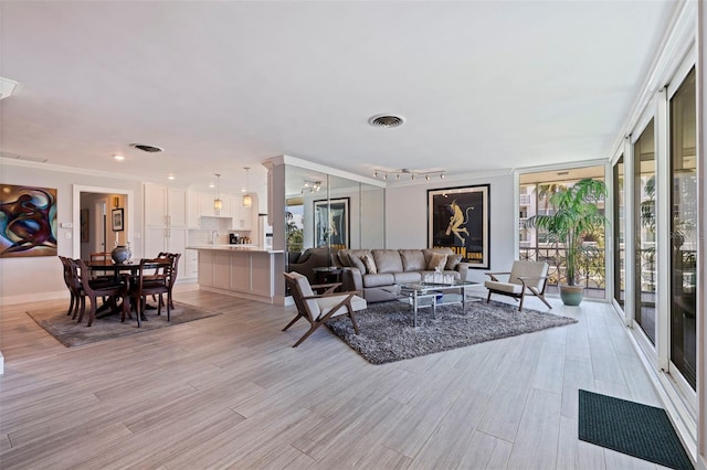 1060 N Shore Dr NE Unit 6, Saint Petersburg, FL 33701 - living area with light wood finished floors and baseboards