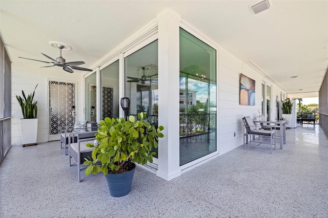 1060 N Shore Dr NE Unit 6, Saint Petersburg, FL 33701 - porch featuring ceiling fan