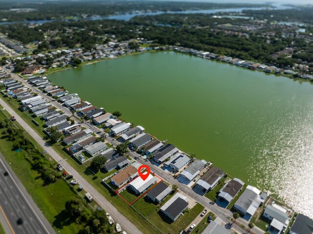 8443 Fantasia Park Way, Riverview, FL 33578 - aerial view of property's location featuring nearby suburban area and a nearby body of water