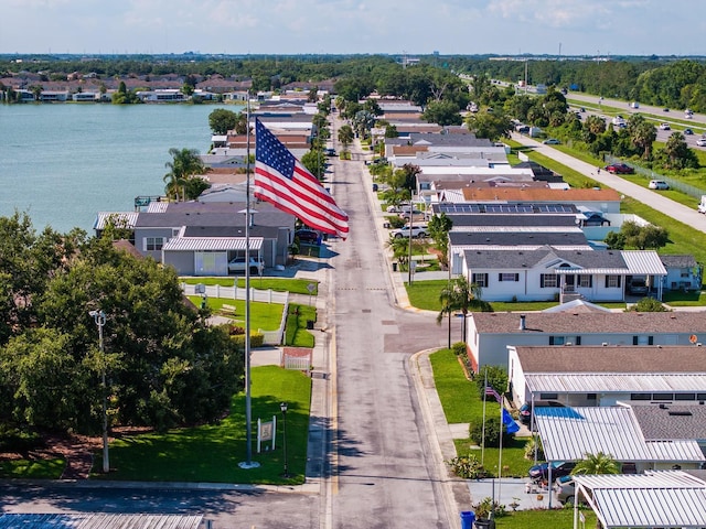 8443 Fantasia Park Way, Riverview, FL 33578 - aerial view of residential area featuring a nearby body of water