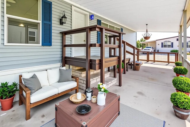 8443 Fantasia Park Way, Riverview, FL 33578 - view of patio / terrace with an outdoor hangout area