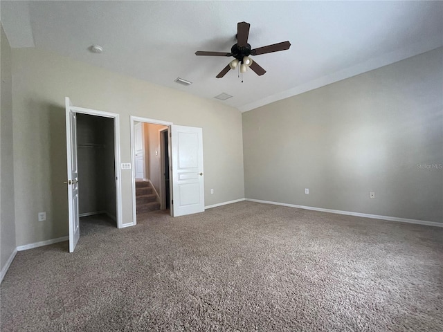 405 Islebay Dr, Apollo Beach, FL 33572 - unfurnished bedroom featuring carpet flooring, ceiling fan, and a closet