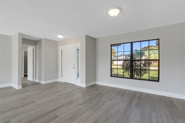 2151 Groveglen Ln S, Lakeland, FL 33813 - foyer featuring wood finished floors and a textured ceiling