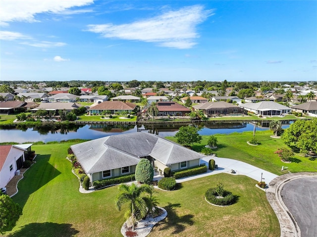 2110 W View Dr, Sun City Center, FL 33573 - aerial view of residential area with a nearby body of water