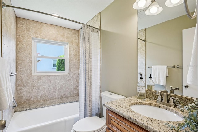 2110 W View Dr, Sun City Center, FL 33573 - bathroom with vanity and shower / bath combo with shower curtain