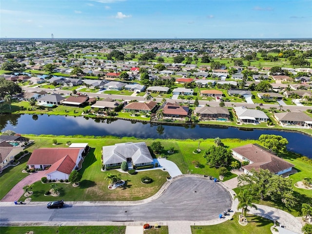2110 W View Dr, Sun City Center, FL 33573 - aerial view of property's location featuring a large body of water and nearby suburban area
