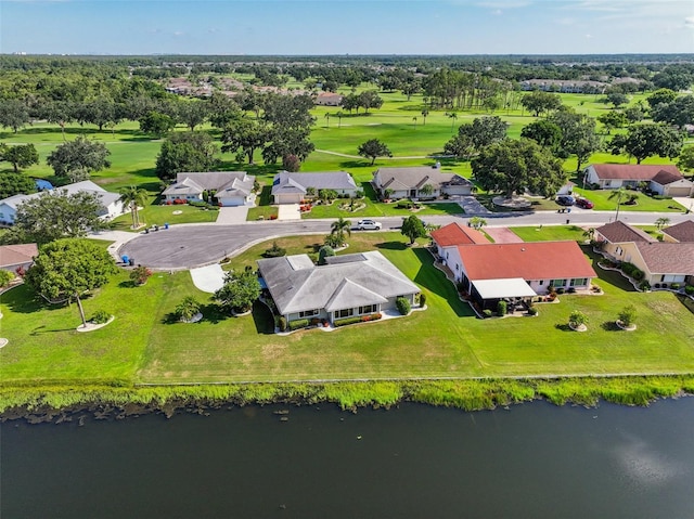 2110 W View Dr, Sun City Center, FL 33573 - aerial perspective of suburban area featuring a large body of water