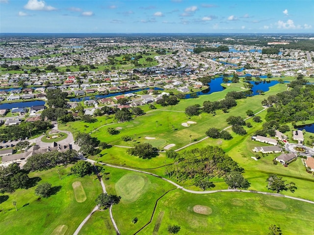 2110 W View Dr, Sun City Center, FL 33573 - aerial view of residential area featuring a nearby body of water and a golf club