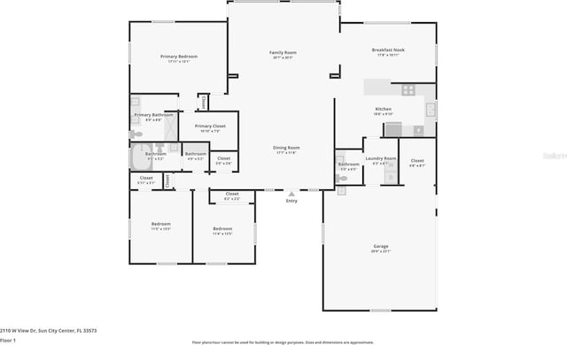 2110 W View Dr, Sun City Center, FL 33573 - view of room layout