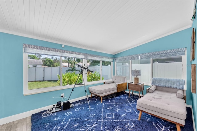 4718 24th Ave S, Saint Petersburg, FL 33711 - sunroom featuring vaulted ceiling