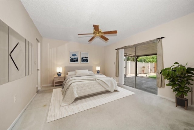 6530 68th St N, Pinellas Park, FL 33781 - carpeted bedroom with access to outside and ceiling fan