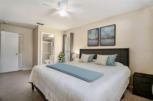 2270 Spruce Ln Unit B, Palm Harbor, FL 34684 - carpeted bedroom featuring connected bathroom and a ceiling fan