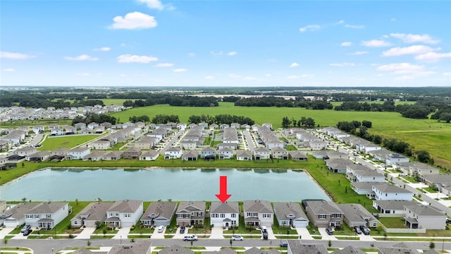 33675 Elm Hill Br, Wesley Chapel, FL 33545 - aerial view of property and surrounding area with a nearby body of water and nearby suburban area