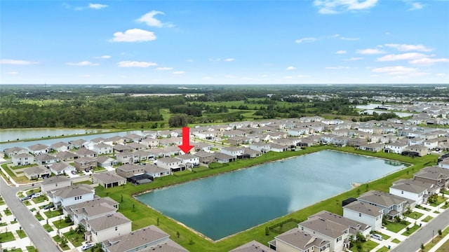 33675 Elm Hill Br, Wesley Chapel, FL 33545 - aerial perspective of suburban area featuring a large body of water