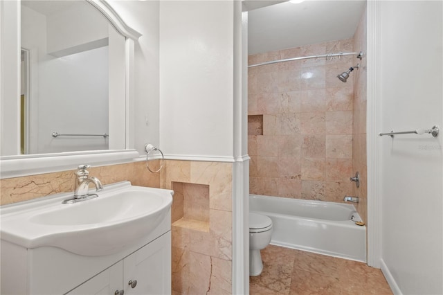 15636 Morning Dr, Lutz, FL 33559 - bathroom with vanity and tub / shower combination