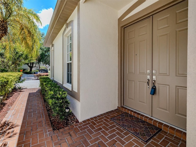 5224 Fairway One Dr, Valrico, FL 33596 - entrance to property with stucco siding