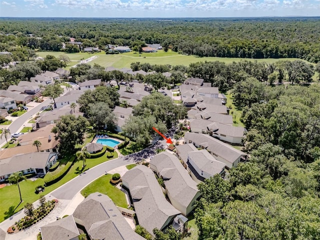 5224 Fairway One Dr, Valrico, FL 33596 - aerial perspective of suburban area featuring a heavily wooded area