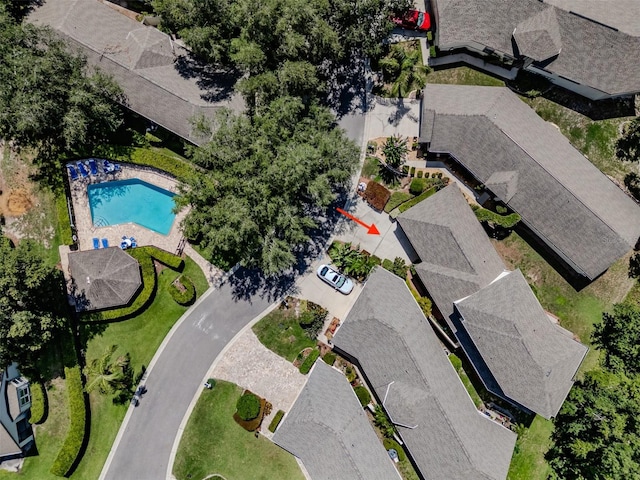 5224 Fairway One Dr, Valrico, FL 33596 - aerial view of residential area featuring a pool area