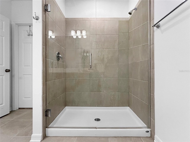 5336 Patano Loop, Palmetto, FL 34221 - bathroom featuring a stall shower and tile patterned flooring