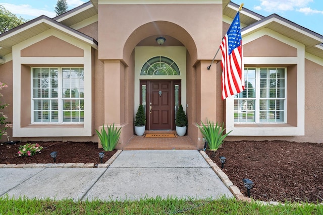 9206 Brindlewood Dr, Odessa, FL 33556 - property entrance featuring stucco siding
