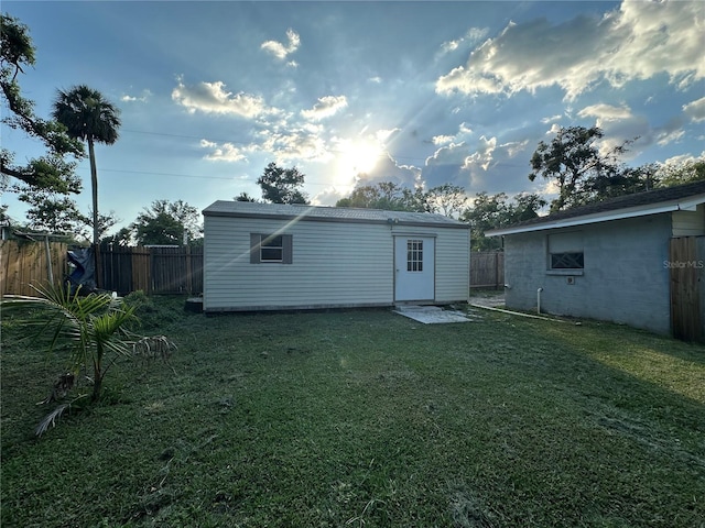 12009 Washington St, Seffner, FL 33584 - rear view of property with an outbuilding