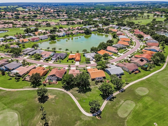 1115 Ashbourne Cir, Trinity, FL 34655 - aerial overview of property's location with a large body of water, nearby suburban area, and a golf course