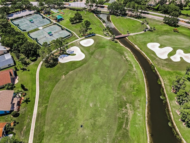 1115 Ashbourne Cir, Trinity, FL 34655 - aerial view of property's location with a nearby body of water and a golf course