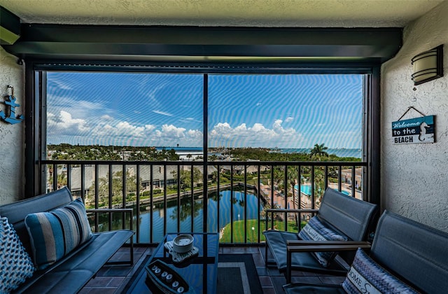1324 Pasadena Ave S Unit 501, South Pasadena, FL 33707 - balcony featuring a water view