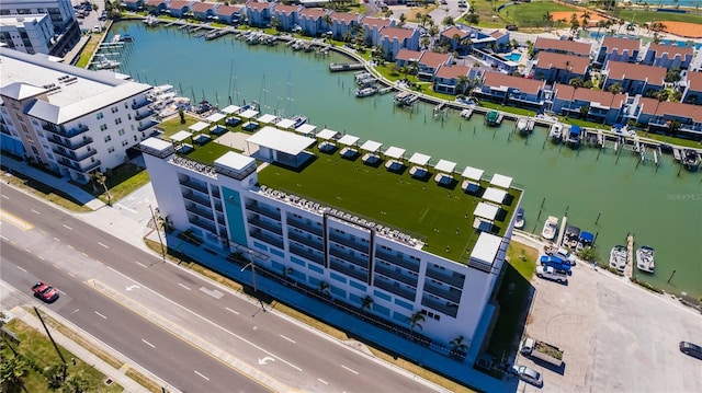 400 150th Ave Unit 504, Madeira Beach, FL 33708 - bird's eye view of a large body of water and numerous boat docks