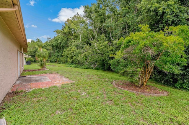 8671 Cypress Lakes Blvd, New Port Richey, FL 34653 - view of grassy yard with a patio area