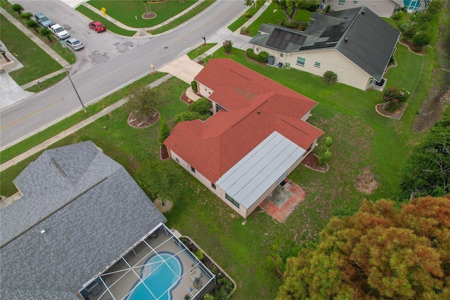 8671 Cypress Lakes Blvd, New Port Richey, FL 34653 - aerial view of property and surrounding area featuring a pool