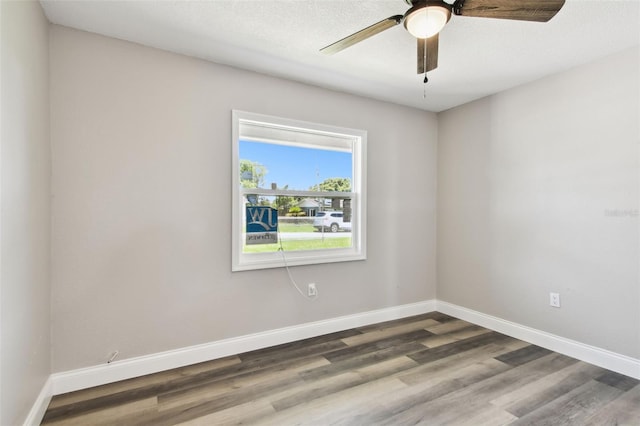 2902 Wheeler St, Bartow, FL 33830 - spare room with a ceiling fan and wood finished floors