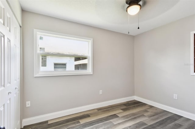 2902 Wheeler St, Bartow, FL 33830 - spare room featuring wood finished floors and a ceiling fan