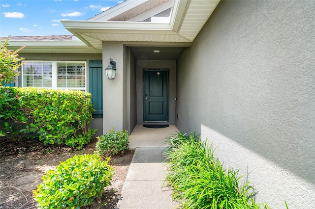 10909 Kirkwall Port Dr, Wimauma, FL 33598 - view of exterior entry featuring stucco siding