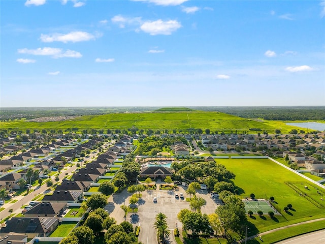 10909 Kirkwall Port Dr, Wimauma, FL 33598 - aerial perspective of suburban area featuring a nearby body of water