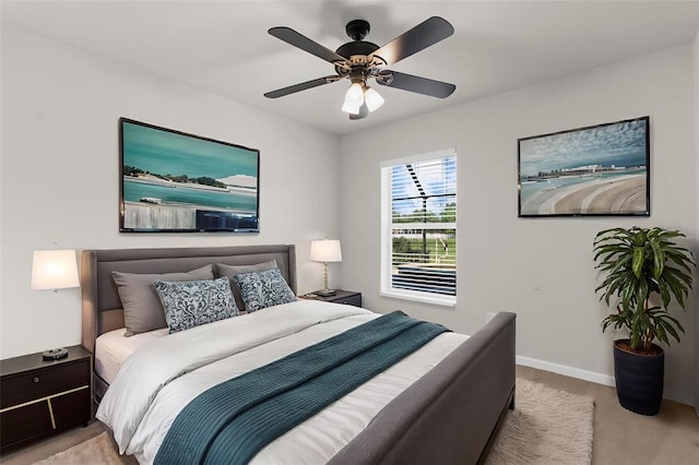 1280 Hill Flower Dr, Brooksville, FL 34604 - bedroom featuring carpet flooring and a ceiling fan