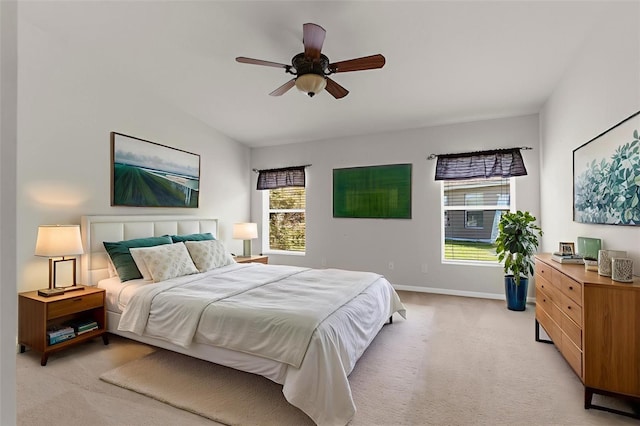 1280 Hill Flower Dr, Brooksville, FL 34604 - bedroom featuring light carpet and a ceiling fan