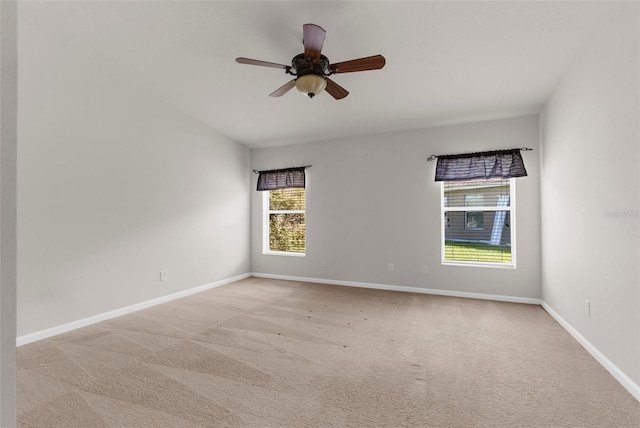 1280 Hill Flower Dr, Brooksville, FL 34604 - carpeted empty room featuring baseboards and ceiling fan