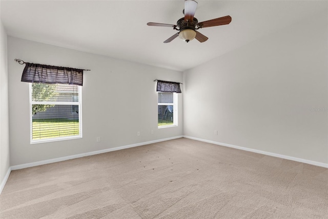 1280 Hill Flower Dr, Brooksville, FL 34604 - carpeted spare room featuring baseboards and ceiling fan