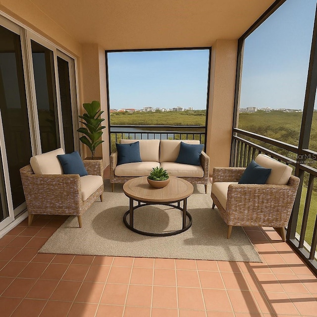 5430 Eagles Point Cir Unit 202, Sarasota, FL 34231 - sunroom / solarium with an outdoor living space