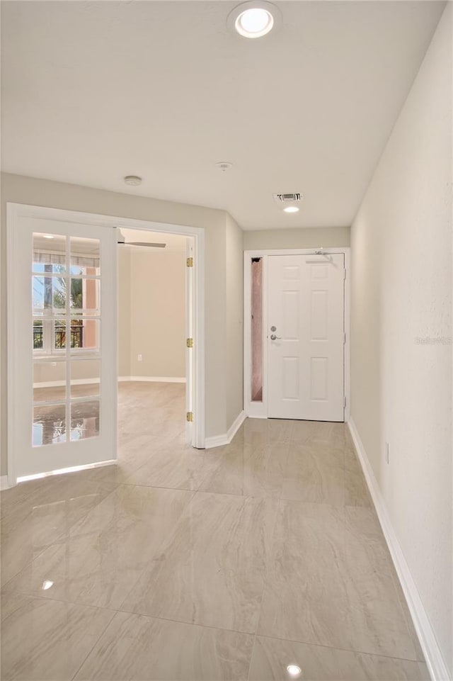 5430 Eagles Point Cir Unit 202, Sarasota, FL 34231 - foyer entrance with light marble finish floors