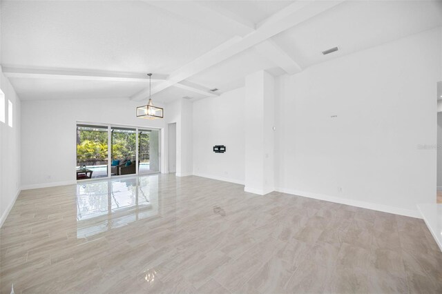 12739 Rainwashed Loop, Parrish, FL 34219 - unfurnished room featuring light wood-style flooring and a chandelier