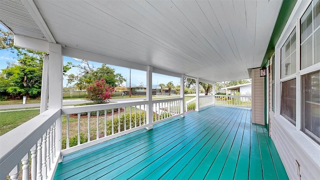 1005 45th St W, Bradenton, FL 34209 - view of wooden porch