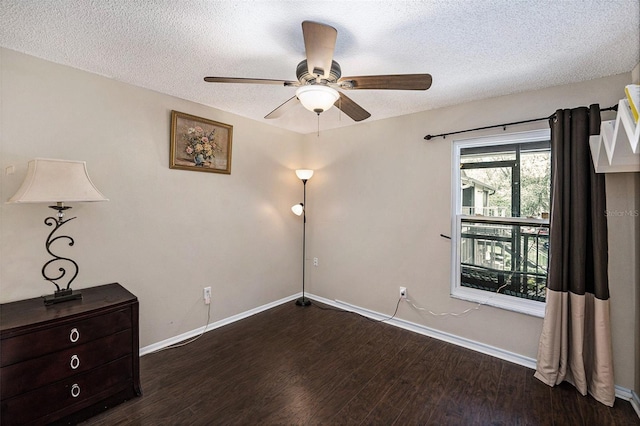 4014 Dream Oak Pl Unit 202, Tampa, FL 33613 - unfurnished room with wood finished floors, a textured ceiling, and ceiling fan