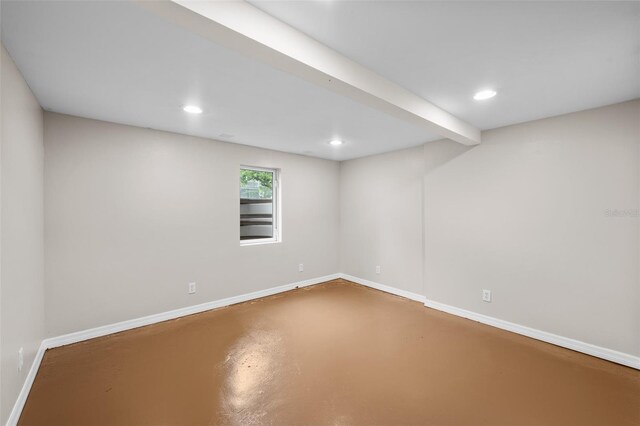2819 N Central Ave, Tampa, FL 33602 - unfurnished room featuring concrete flooring and recessed lighting