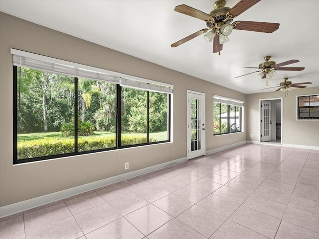 1015 Hastings Ct, Lutz, FL 33548 - spare room with light tile patterned flooring and a ceiling fan