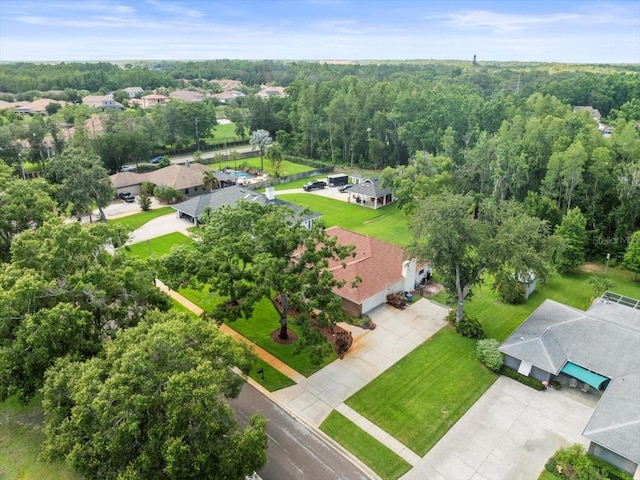 1015 Hastings Ct, Lutz, FL 33548 - aerial view of residential area with a heavily wooded area