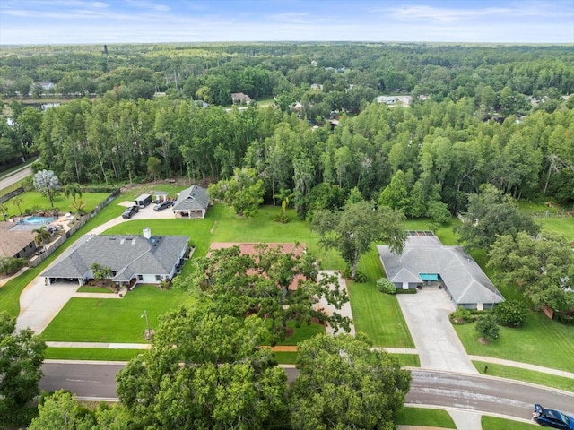 1015 Hastings Ct, Lutz, FL 33548 - bird's eye view of a heavily wooded area